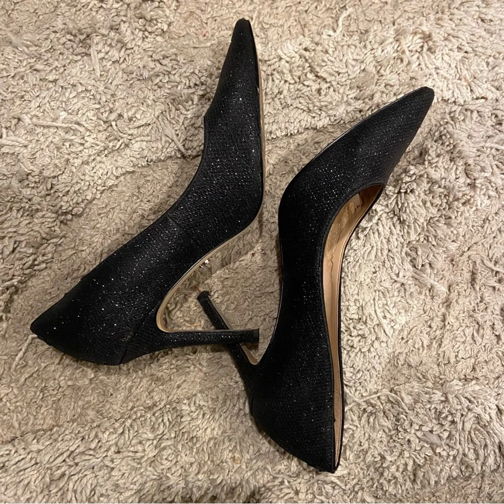 Sam Edelman Hazel Black Mesh Heels size 6 sparkly pumps - Picture 6 of 12